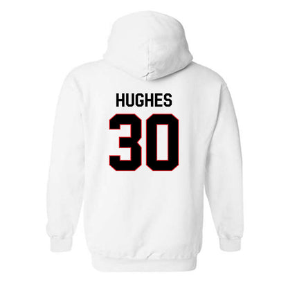 Davidson - NCAA Football : Julian Hughes - Classic Fashion Shersey Hooded Sweatshirt-1