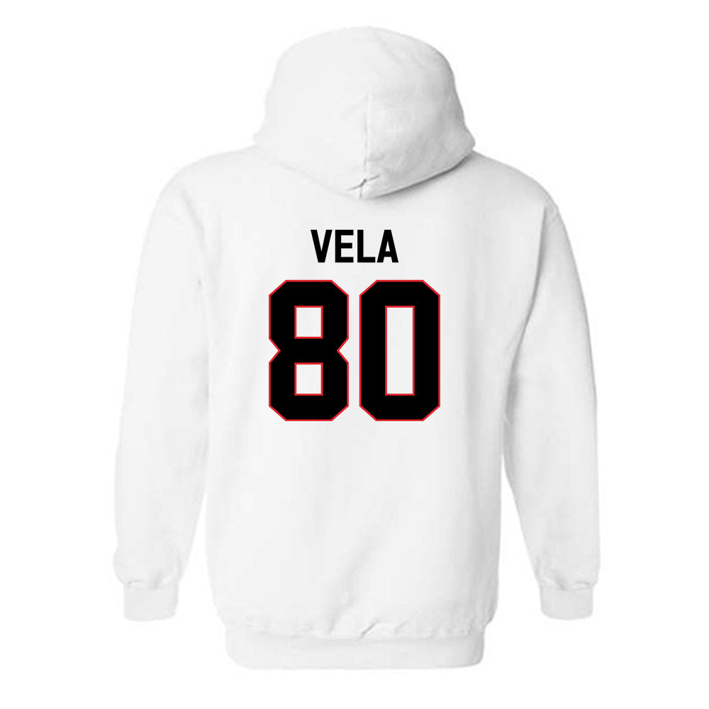 Davidson - NCAA Football : Xavier Vela - Classic Fashion Shersey Hooded Sweatshirt-1