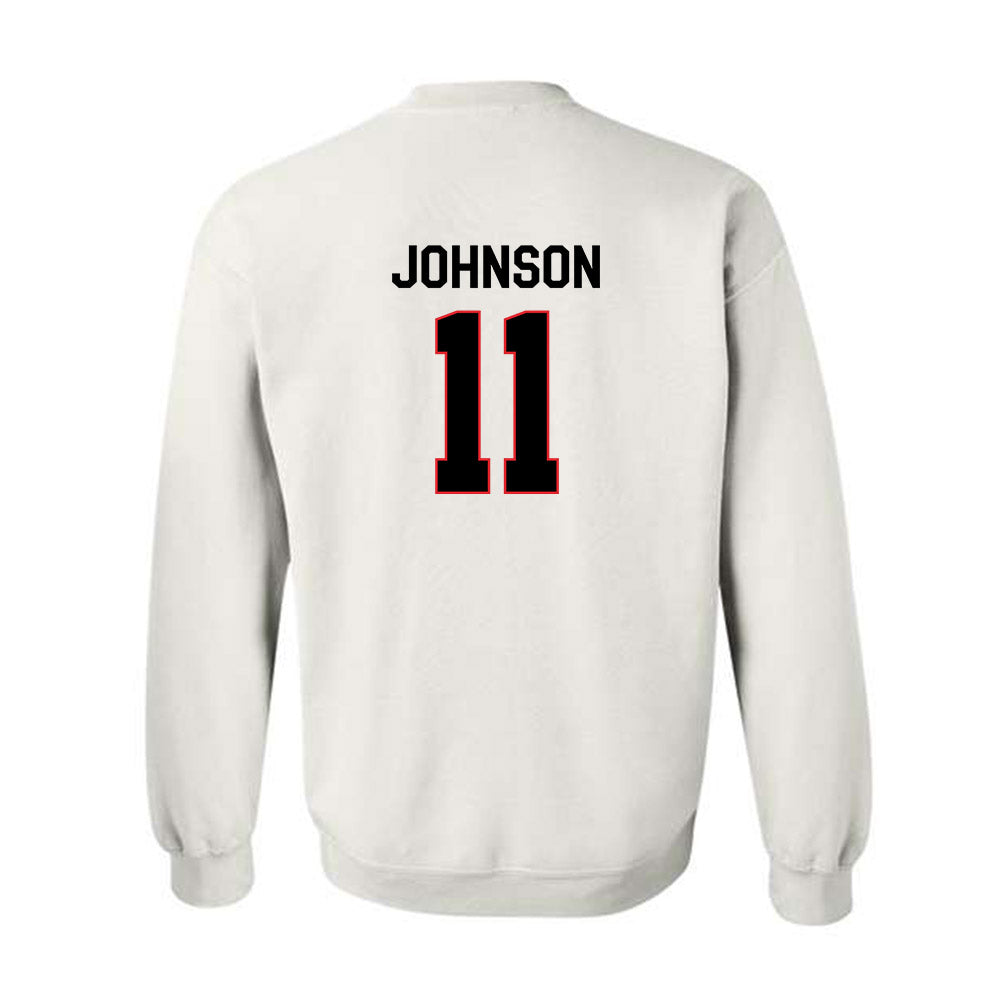 Davidson - NCAA Football : Tre Johnson - Classic Fashion Shersey Crewneck Sweatshirt-1