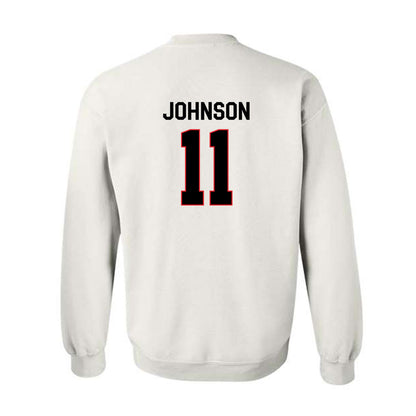 Davidson - NCAA Football : Tre Johnson - Classic Fashion Shersey Crewneck Sweatshirt-1