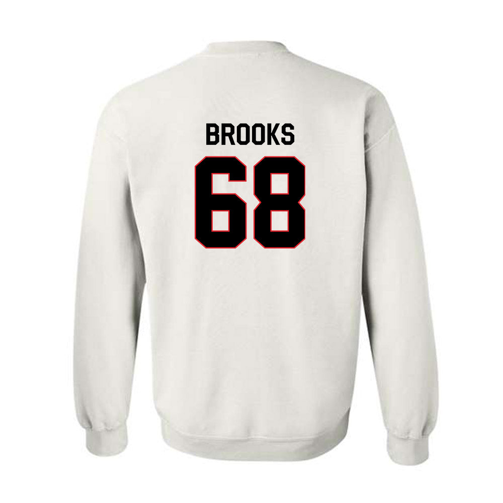 Davidson - NCAA Football : David Brooks - Classic Fashion Shersey Crewneck Sweatshirt-1