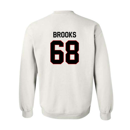 Davidson - NCAA Football : David Brooks - Classic Fashion Shersey Crewneck Sweatshirt-1