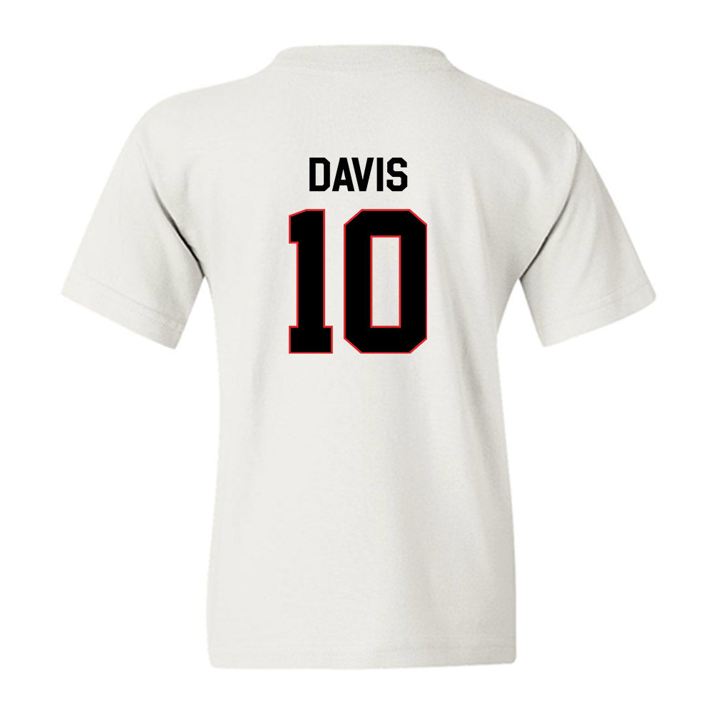 Davidson - NCAA Men's Basketball : Malik Davis - Classic Fashion Shersey Youth T-Shirt-1