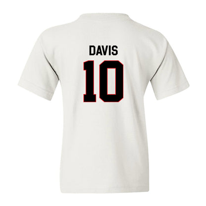 Davidson - NCAA Men's Basketball : Malik Davis - Classic Fashion Shersey Youth T-Shirt-1