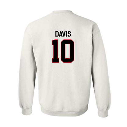Davidson - NCAA Men's Basketball : Malik Davis - Classic Fashion Shersey Crewneck Sweatshirt-1
