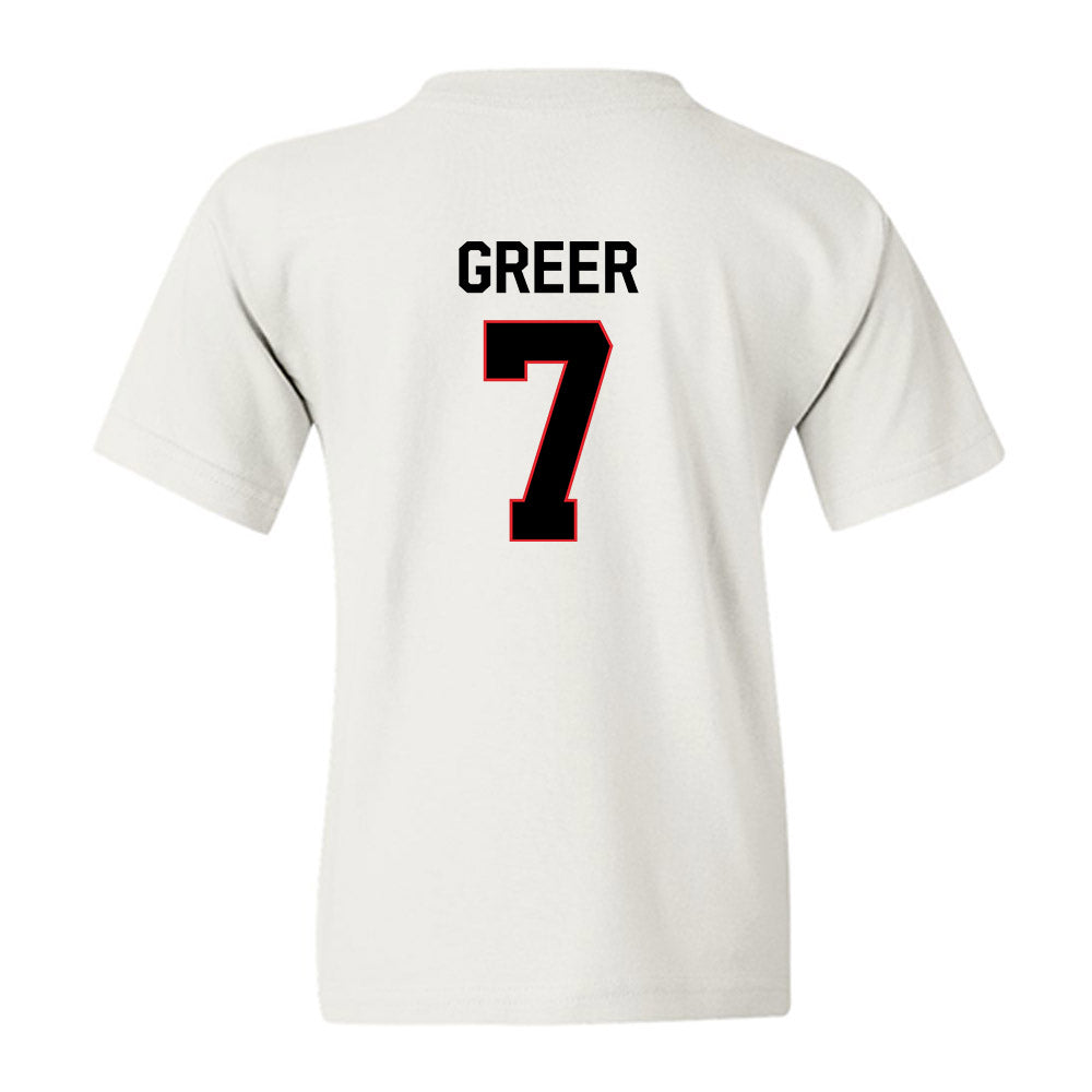 Davidson - NCAA Men's Basketball : RJ Greer - Classic Fashion Shersey Youth T-Shirt-1
