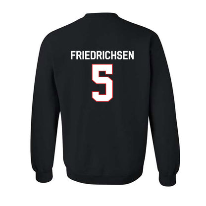 Davidson - NCAA Men's Basketball : Parker Friedrichsen - Classic Fashion Shersey Crewneck Sweatshirt-1