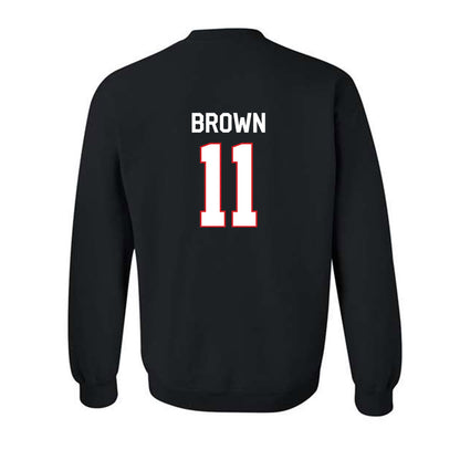 Davidson - NCAA Men's Basketball : Sam Brown - Classic Fashion Shersey Crewneck Sweatshirt-1