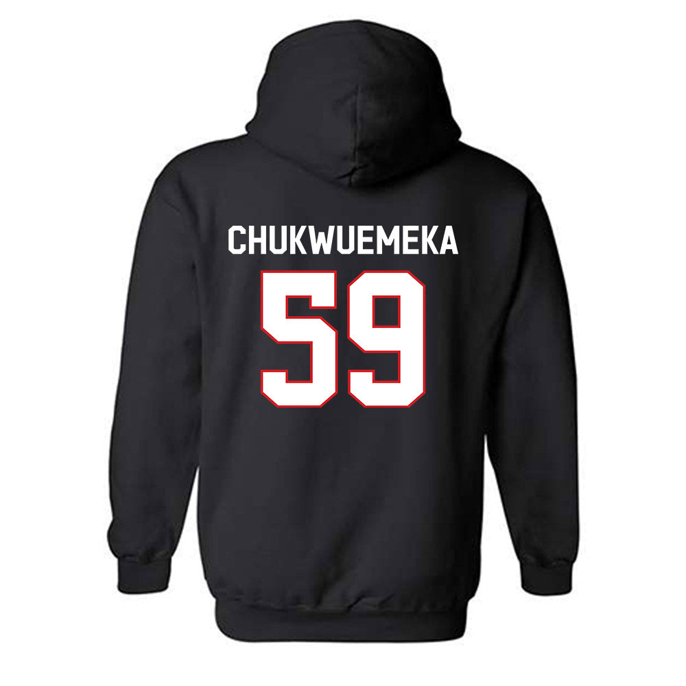 Davidson - NCAA Football : Danzel Chukwuemeka - Classic Fashion Shersey Hooded Sweatshirt-1