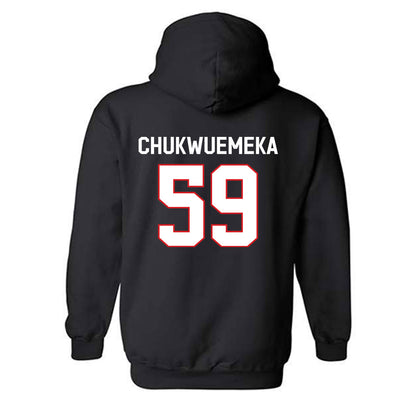 Davidson - NCAA Football : Danzel Chukwuemeka - Classic Fashion Shersey Hooded Sweatshirt-1
