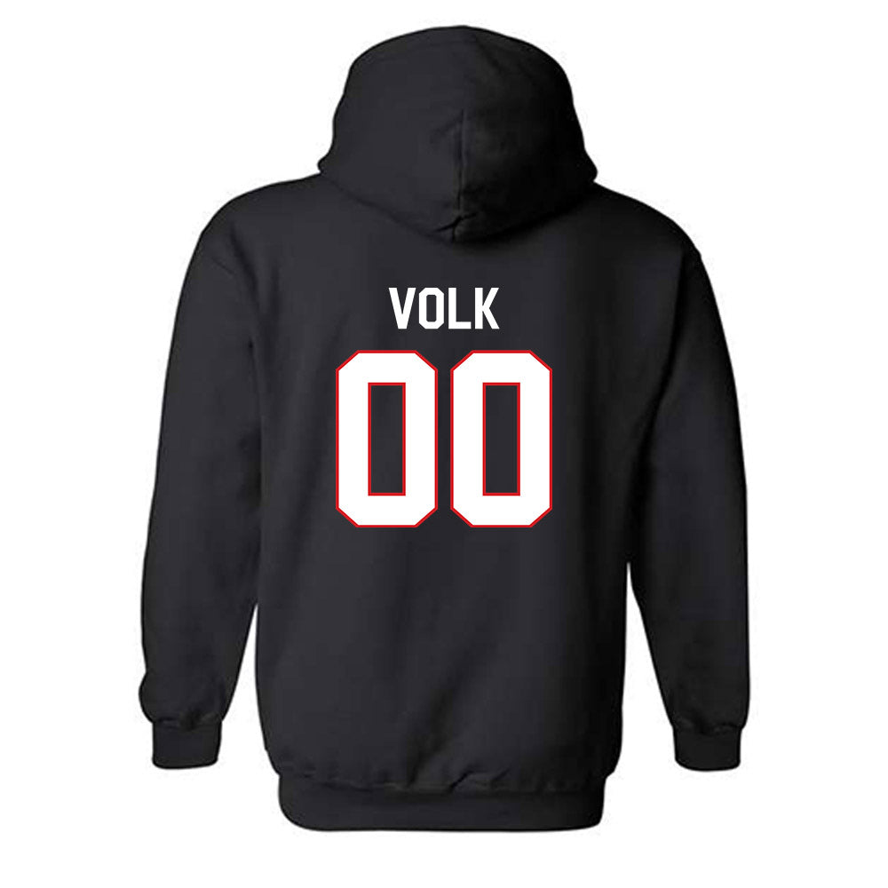Davidson - NCAA Football : Will Volk - Classic Fashion Shersey Hooded Sweatshirt-1