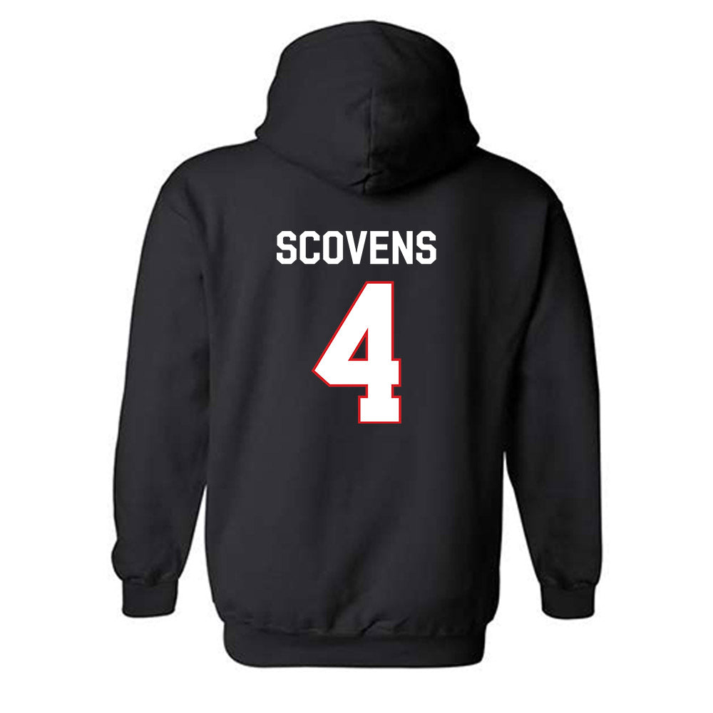 Davidson - NCAA Men's Basketball : Josh Scovens - Classic Fashion Shersey Hooded Sweatshirt-1