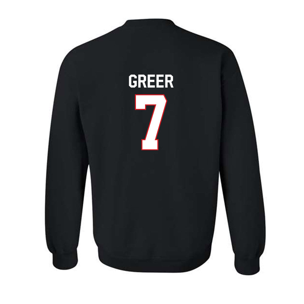 Davidson - NCAA Men's Basketball : RJ Greer - Classic Fashion Shersey Crewneck Sweatshirt-1