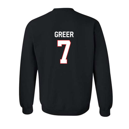 Davidson - NCAA Men's Basketball : RJ Greer - Classic Fashion Shersey Crewneck Sweatshirt-1