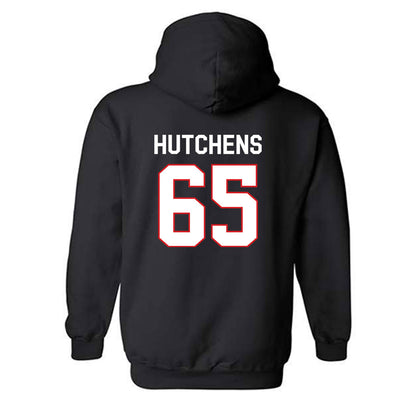 Davidson - NCAA Football : Russell Hutchens - Classic Fashion Shersey Hooded Sweatshirt-1
