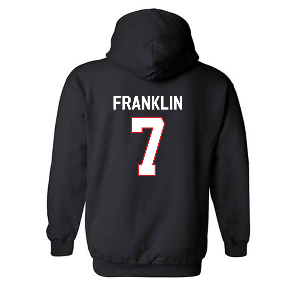Davidson - NCAA Football : Jim Franklin - Classic Fashion Shersey Hooded Sweatshirt-1