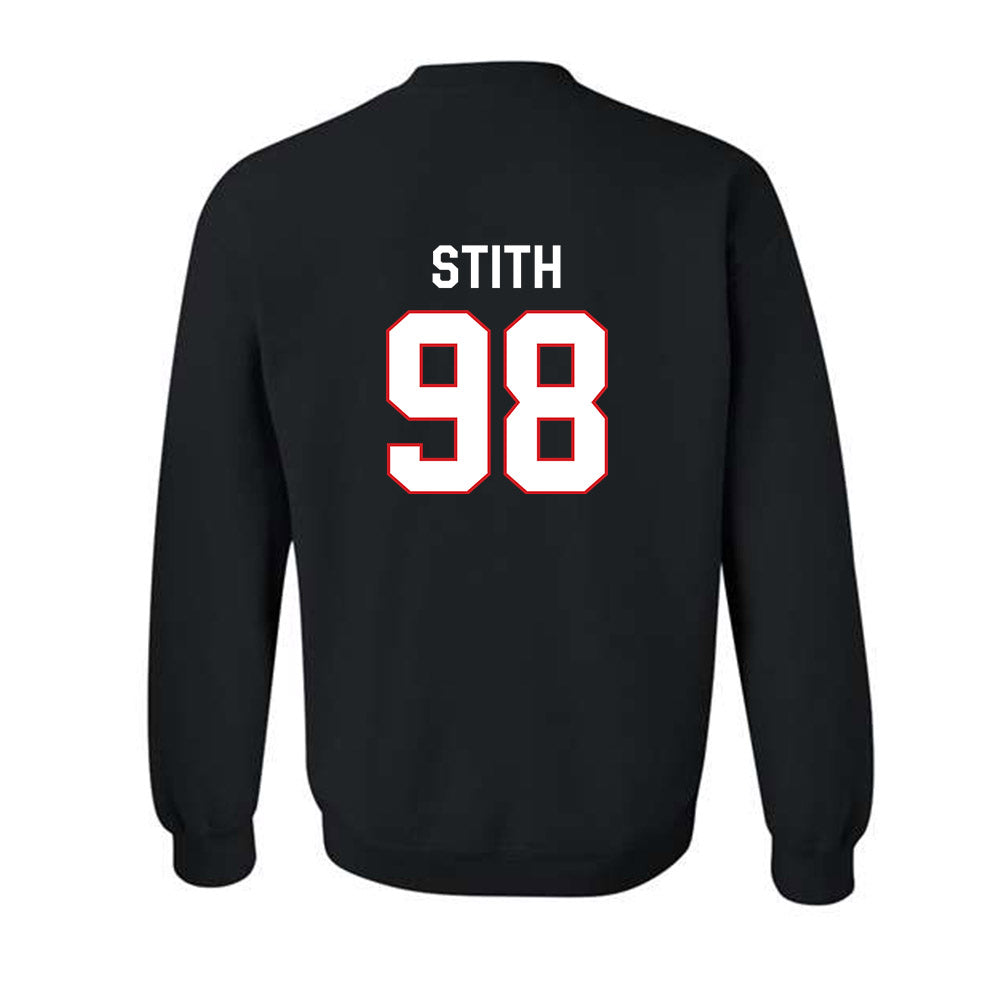 Davidson - NCAA Football : Jeramy Stith - Classic Fashion Shersey Crewneck Sweatshirt-1