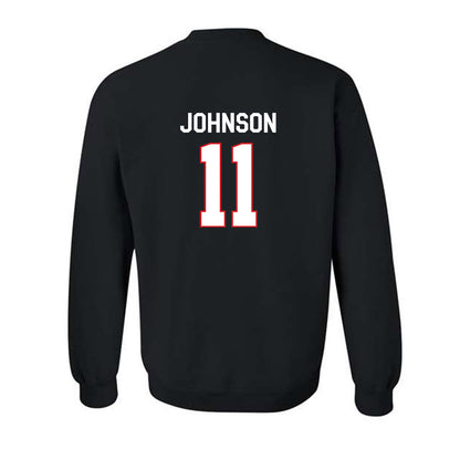 Davidson - NCAA Football : Tre Johnson - Classic Fashion Shersey Crewneck Sweatshirt-1