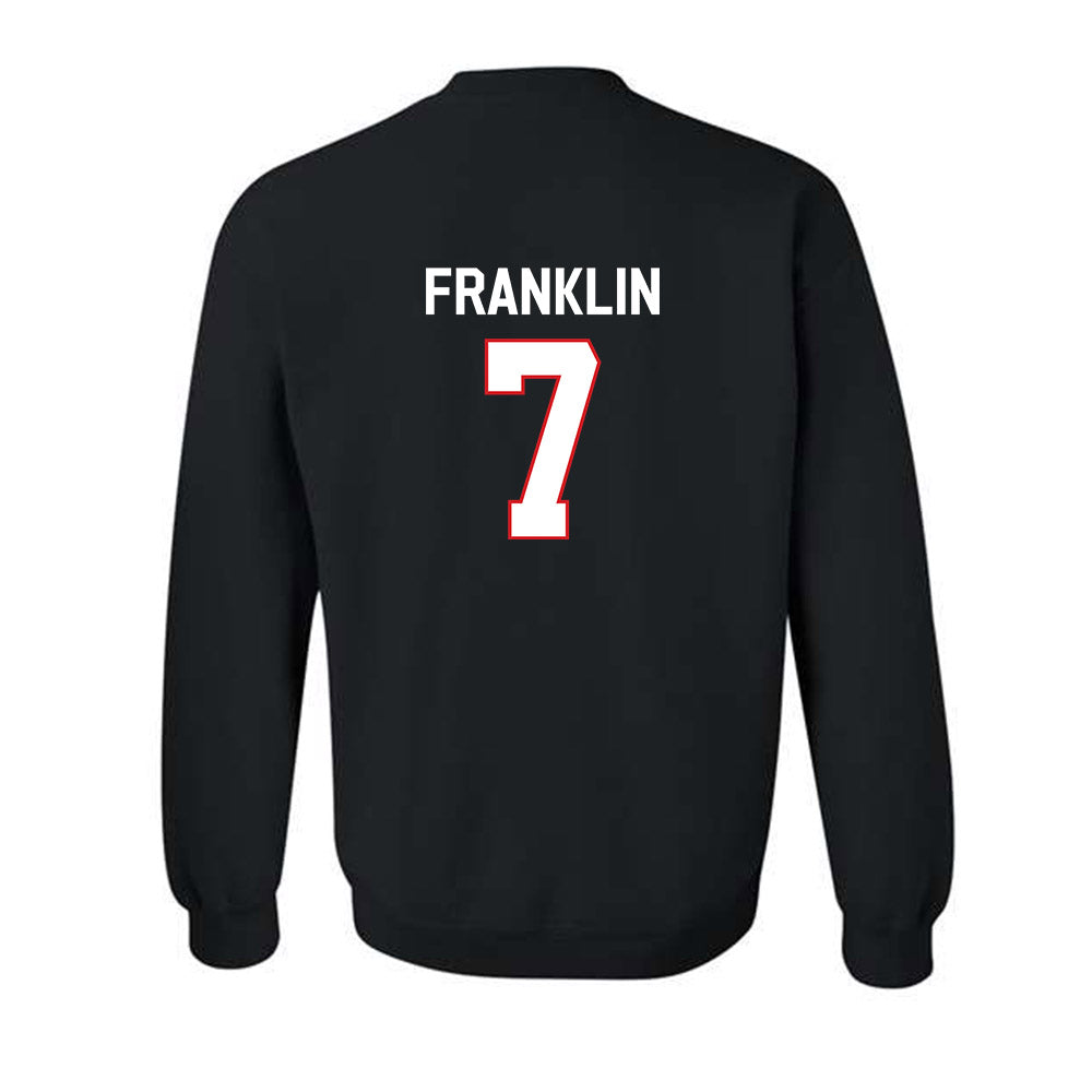 Davidson - NCAA Football : Jim Franklin - Classic Fashion Shersey Crewneck Sweatshirt-1