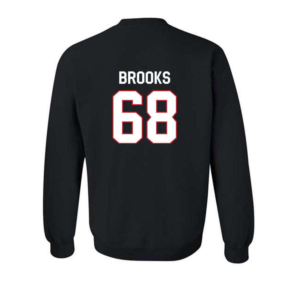 Davidson - NCAA Football : David Brooks - Classic Fashion Shersey Crewneck Sweatshirt-1