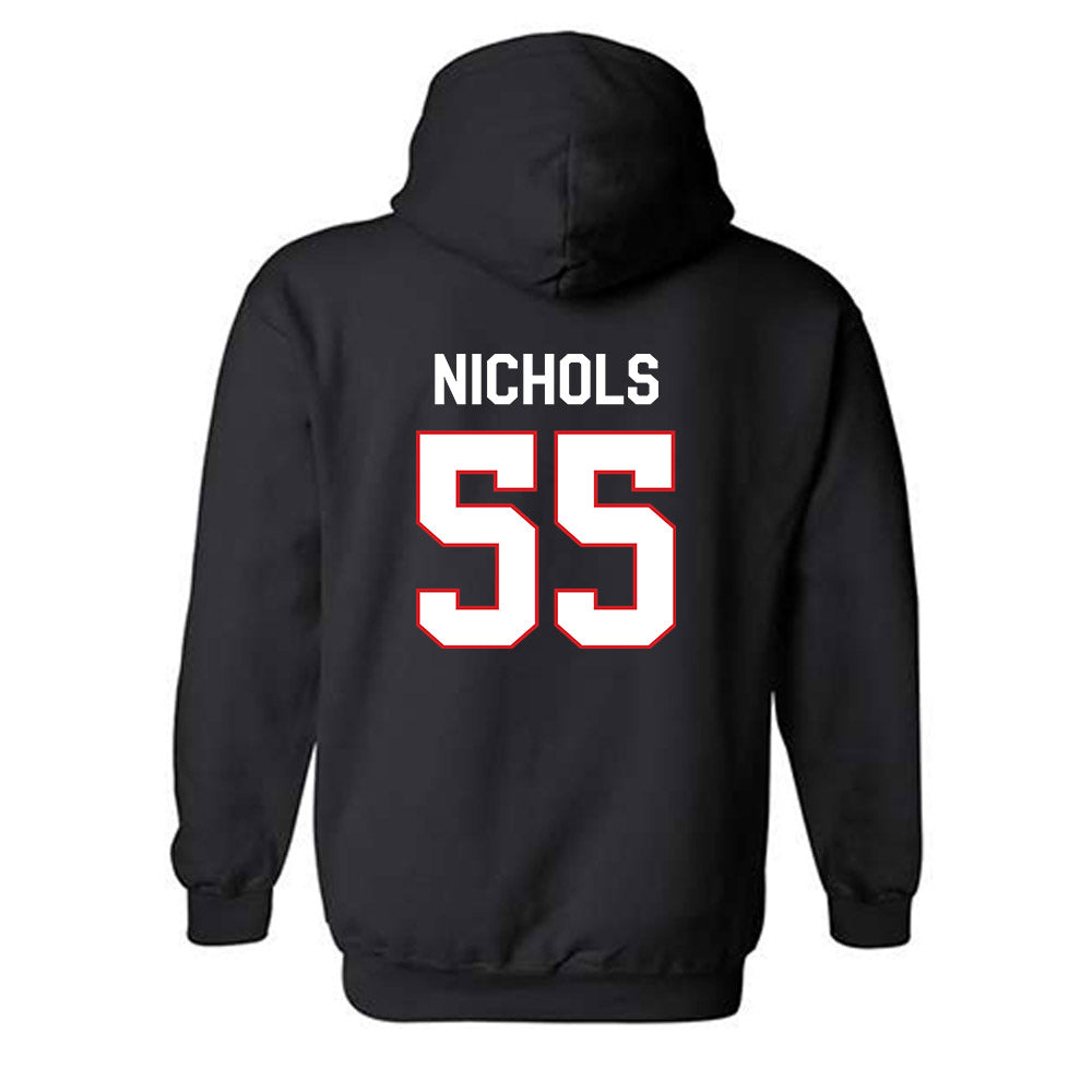 Davidson - NCAA Football : Parker Nichols - Classic Fashion Shersey Hooded Sweatshirt-1