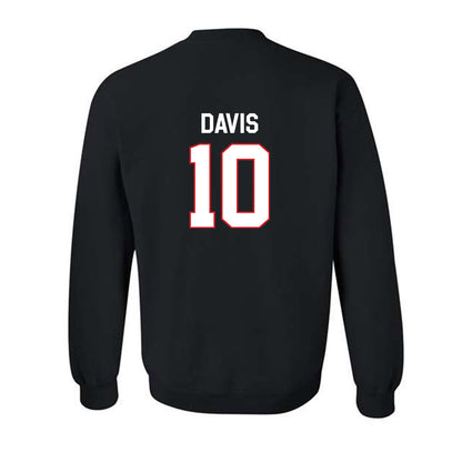 Davidson - NCAA Men's Basketball : Malik Davis - Classic Fashion Shersey Crewneck Sweatshirt-1