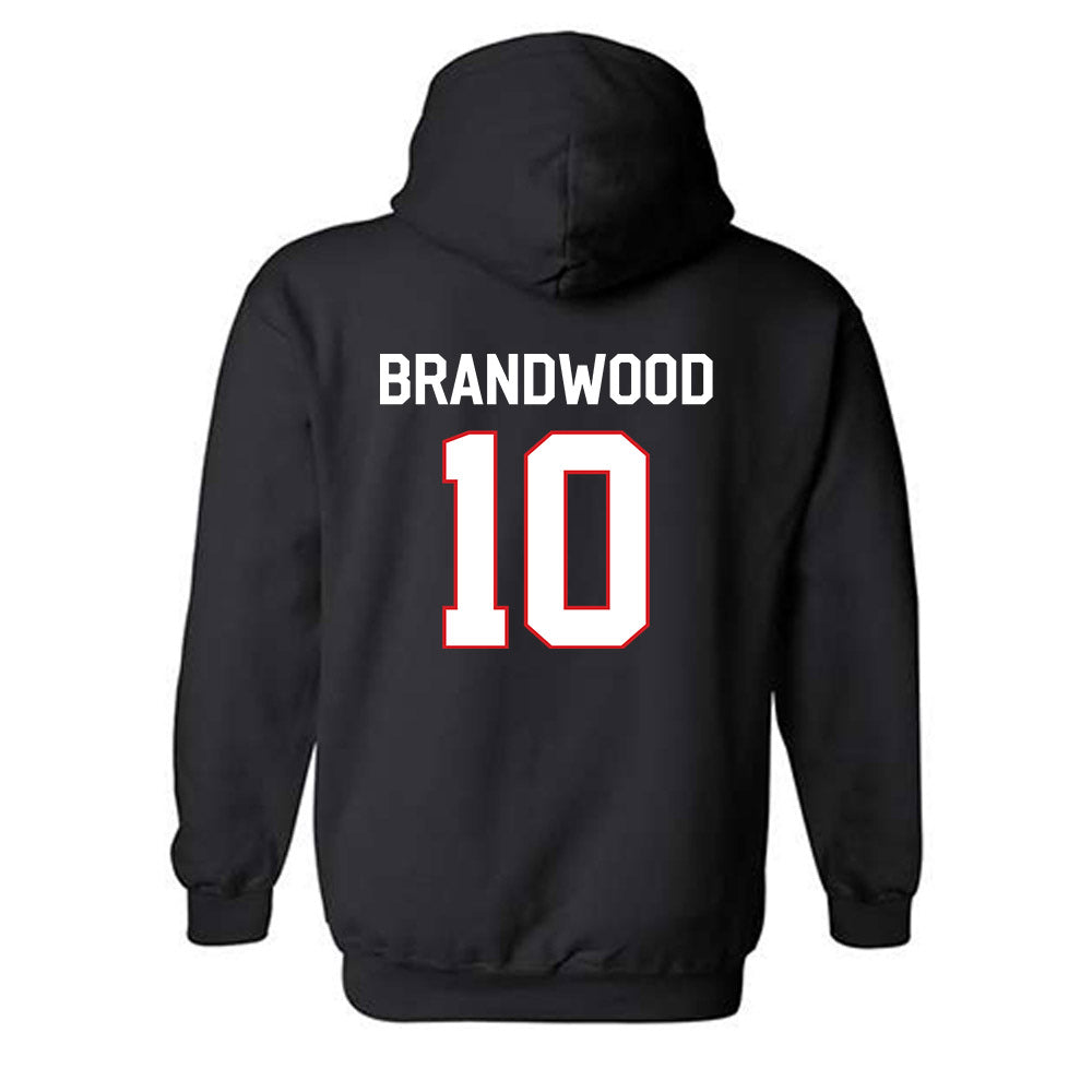 Davidson - NCAA Football : Gavin Brandwood - Classic Fashion Shersey Hooded Sweatshirt-1