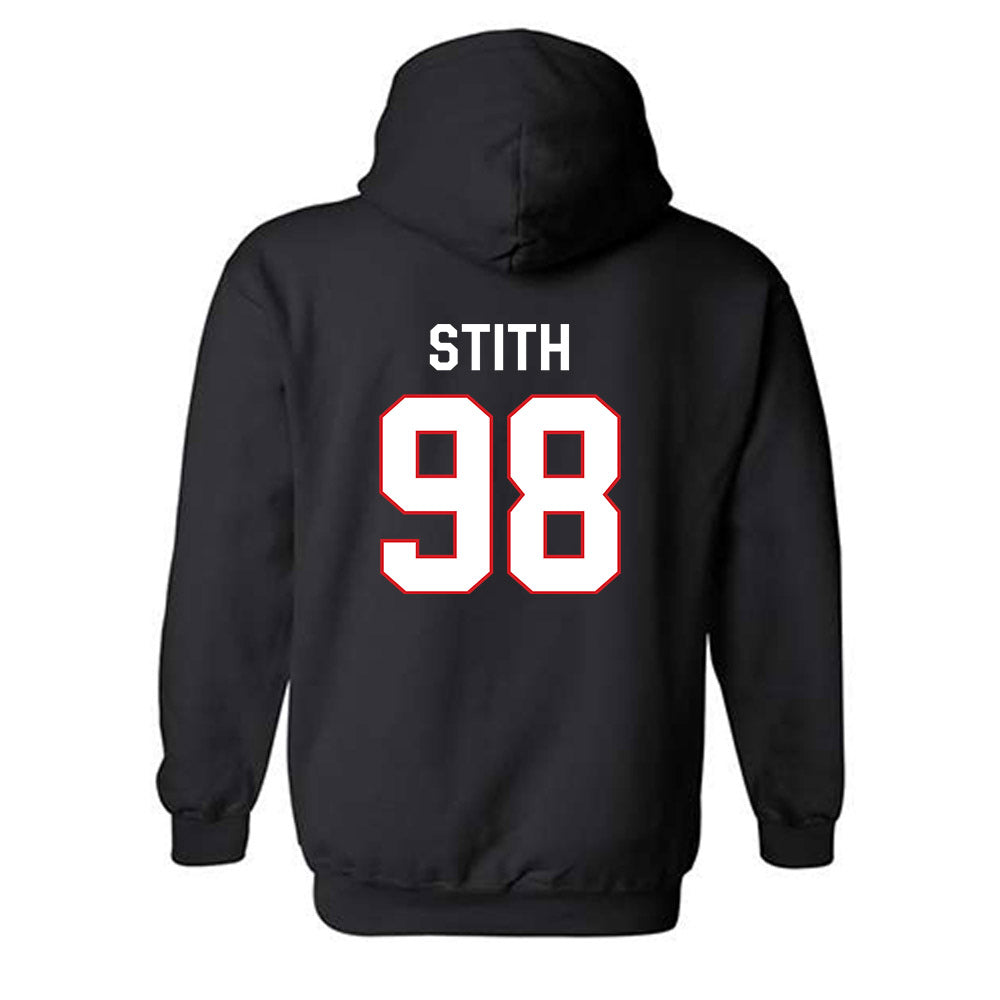 Davidson - NCAA Football : Jeramy Stith - Classic Fashion Shersey Hooded Sweatshirt-1