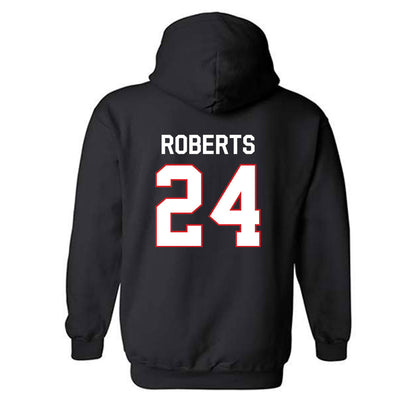 Davidson - NCAA Men's Basketball : JaQualon Roberts - Classic Fashion Shersey Hooded Sweatshirt-1