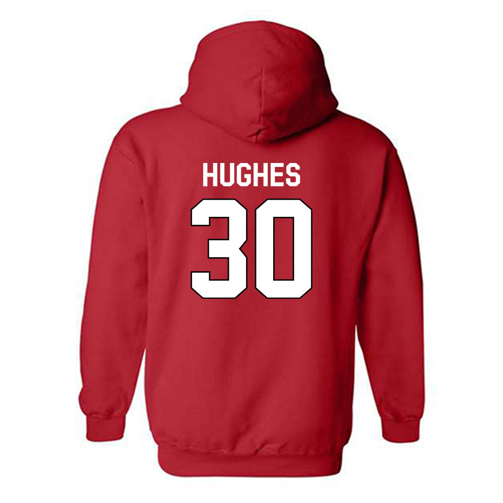 Davidson - NCAA Football : Julian Hughes - Classic Fashion Shersey Hooded Sweatshirt-1