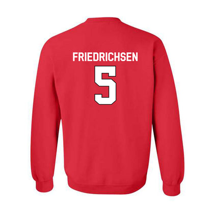 Davidson - NCAA Men's Basketball : Parker Friedrichsen - Classic Fashion Shersey Crewneck Sweatshirt-1