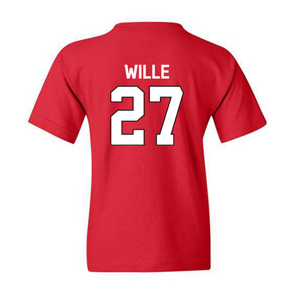 Davidson - NCAA Baseball : Tyler Wille - Classic Fashion Shersey Youth T-Shirt-1