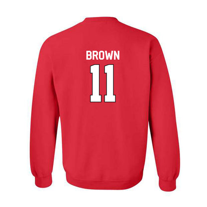Davidson - NCAA Men's Basketball : Sam Brown - Classic Fashion Shersey Crewneck Sweatshirt-1