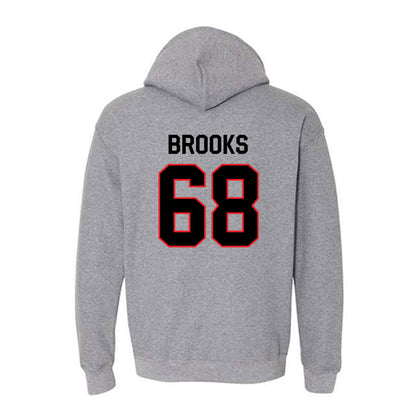 Davidson - NCAA Football : David Brooks - Classic Fashion Shersey Hooded Sweatshirt-1