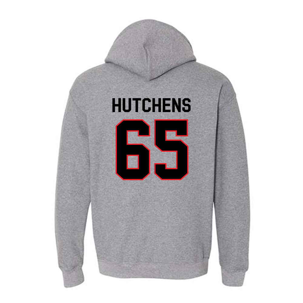 Davidson - NCAA Football : Russell Hutchens - Classic Fashion Shersey Hooded Sweatshirt-1