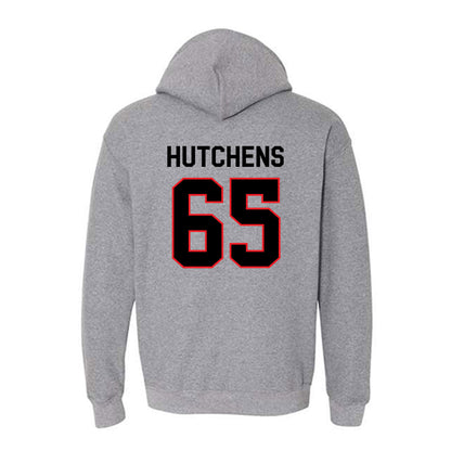 Davidson - NCAA Football : Russell Hutchens - Classic Fashion Shersey Hooded Sweatshirt-1