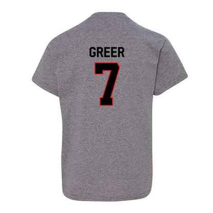 Davidson - NCAA Men's Basketball : RJ Greer - Classic Fashion Shersey Youth T-Shirt-1