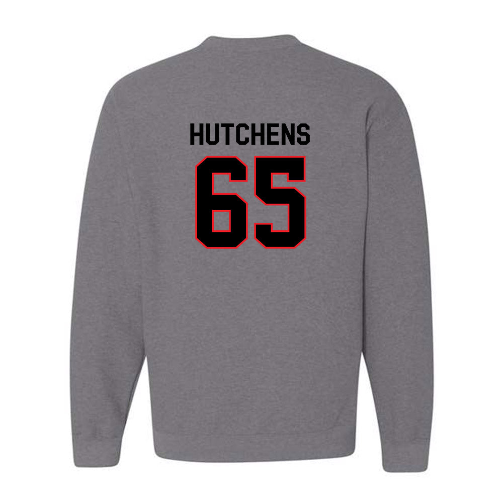 Davidson - NCAA Football : Russell Hutchens - Classic Fashion Shersey Crewneck Sweatshirt-1