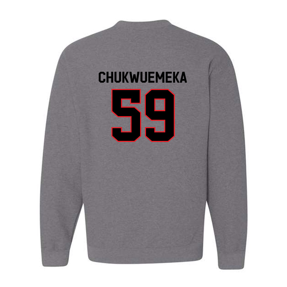 Davidson - NCAA Football : Danzel Chukwuemeka - Classic Fashion Shersey Crewneck Sweatshirt-1