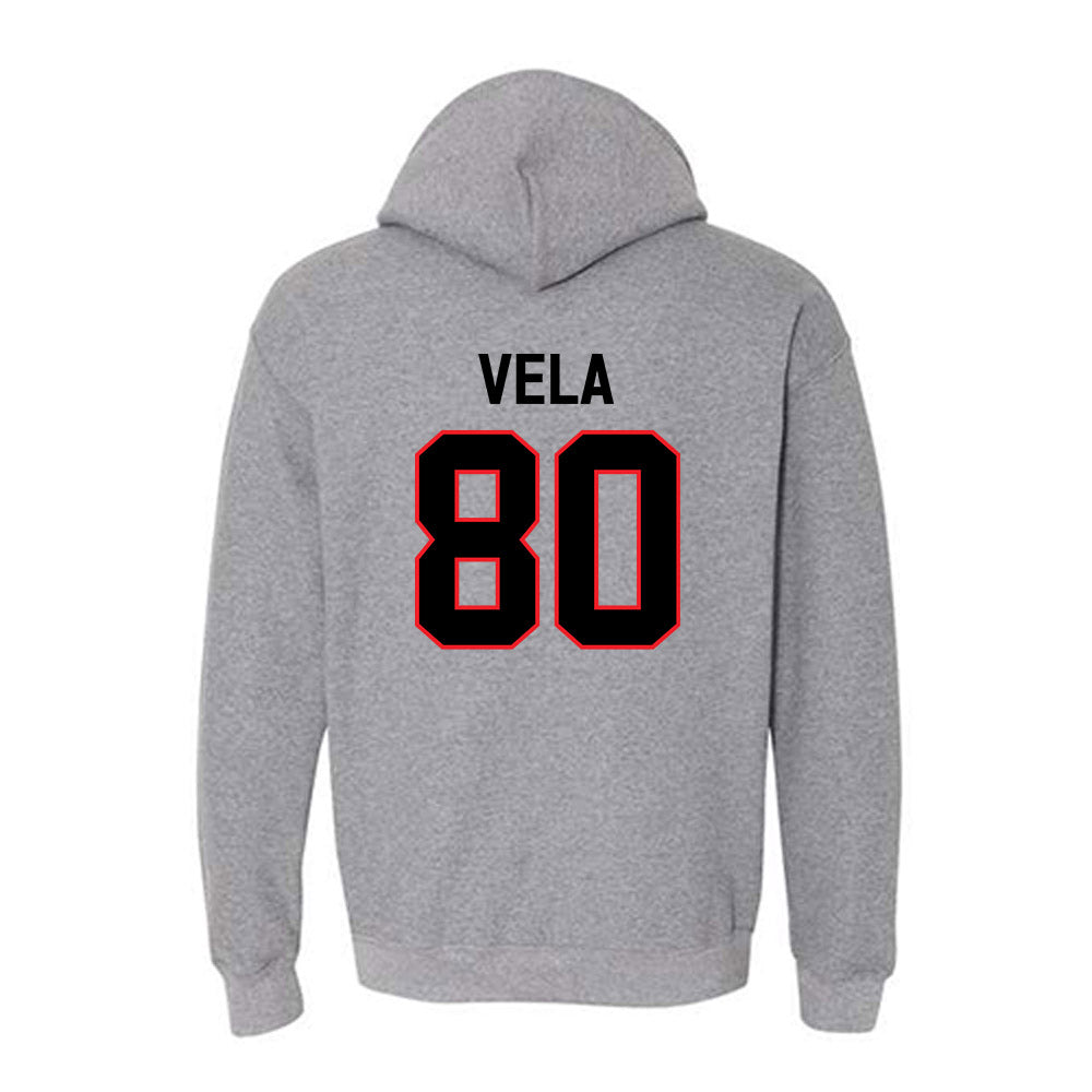 Davidson - NCAA Football : Xavier Vela - Classic Fashion Shersey Hooded Sweatshirt-1