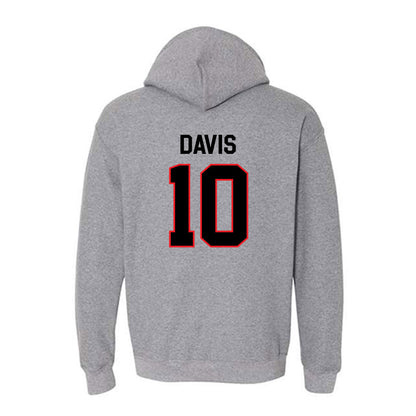 Davidson - NCAA Men's Basketball : Malik Davis - Classic Fashion Shersey Hooded Sweatshirt-1