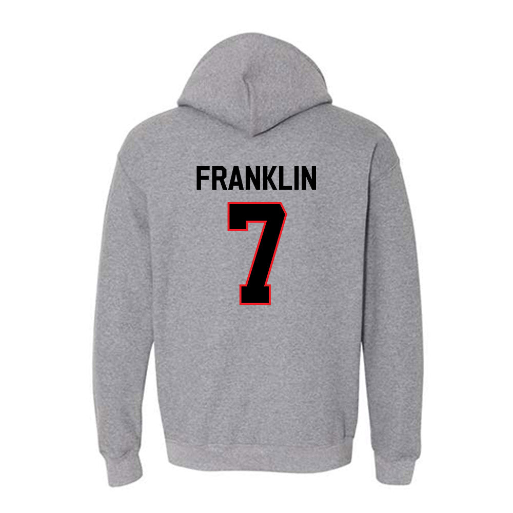 Davidson - NCAA Football : Jim Franklin - Classic Fashion Shersey Hooded Sweatshirt-1