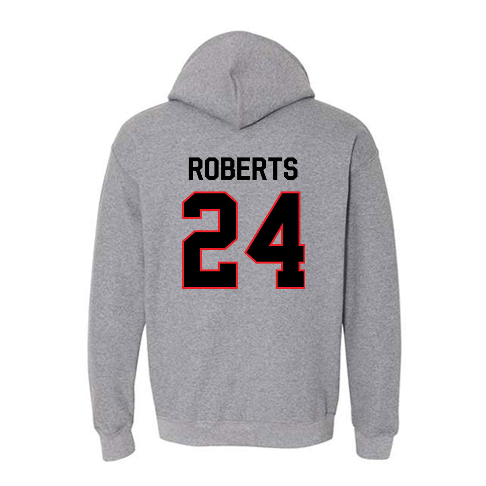 Davidson - NCAA Men's Basketball : JaQualon Roberts - Classic Fashion Shersey Hooded Sweatshirt-1