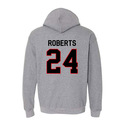Davidson - NCAA Men's Basketball : JaQualon Roberts - Classic Fashion Shersey Hooded Sweatshirt-1