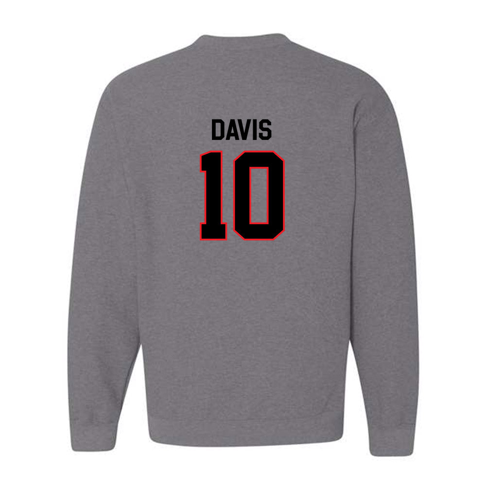 Davidson - NCAA Men's Basketball : Malik Davis - Classic Fashion Shersey Crewneck Sweatshirt-1