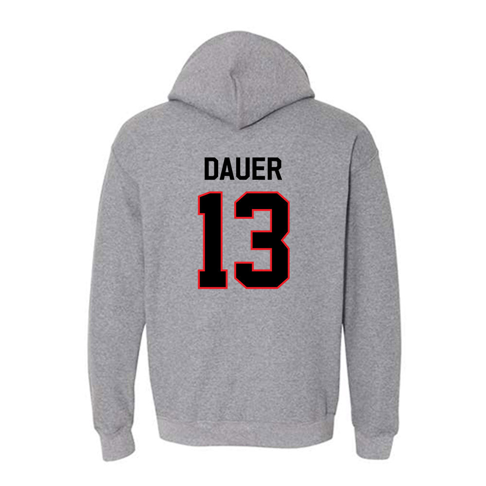 Davidson - NCAA Women's Basketball : Sienna Dauer - Classic Fashion Shersey Hooded Sweatshirt