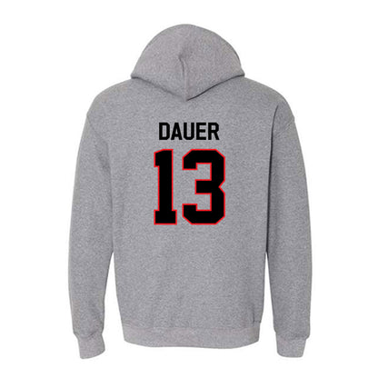 Davidson - NCAA Women's Basketball : Sienna Dauer - Classic Fashion Shersey Hooded Sweatshirt