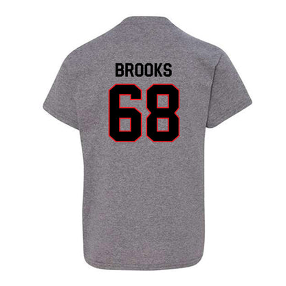 Davidson - NCAA Football : David Brooks - Classic Fashion Shersey Youth T-Shirt-1