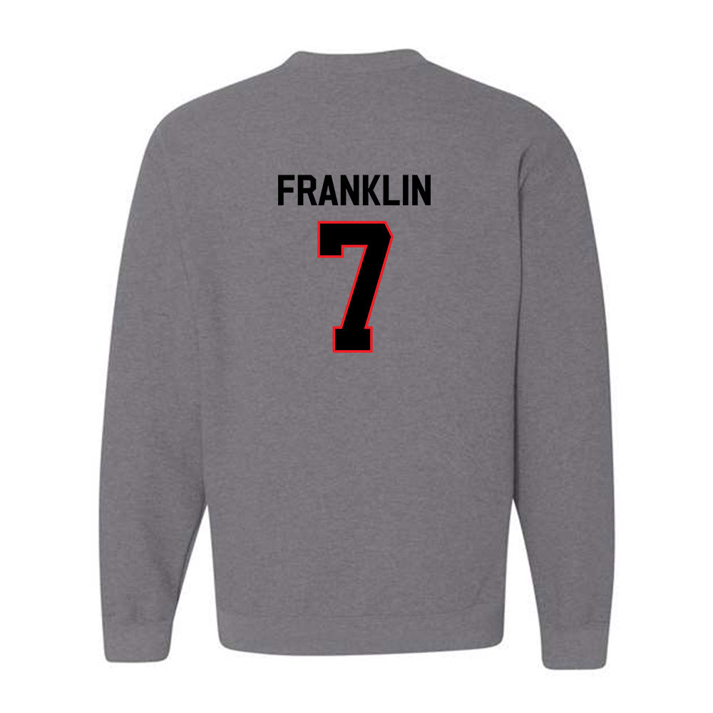Davidson - NCAA Football : Jim Franklin - Classic Fashion Shersey Crewneck Sweatshirt-1