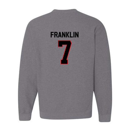 Davidson - NCAA Football : Jim Franklin - Classic Fashion Shersey Crewneck Sweatshirt-1